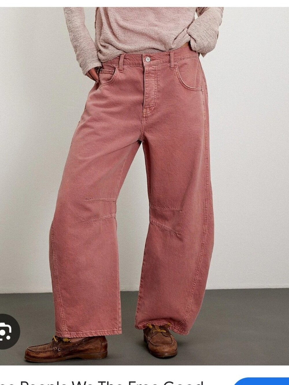 NWT Free People Good Luck Barrel Jeans